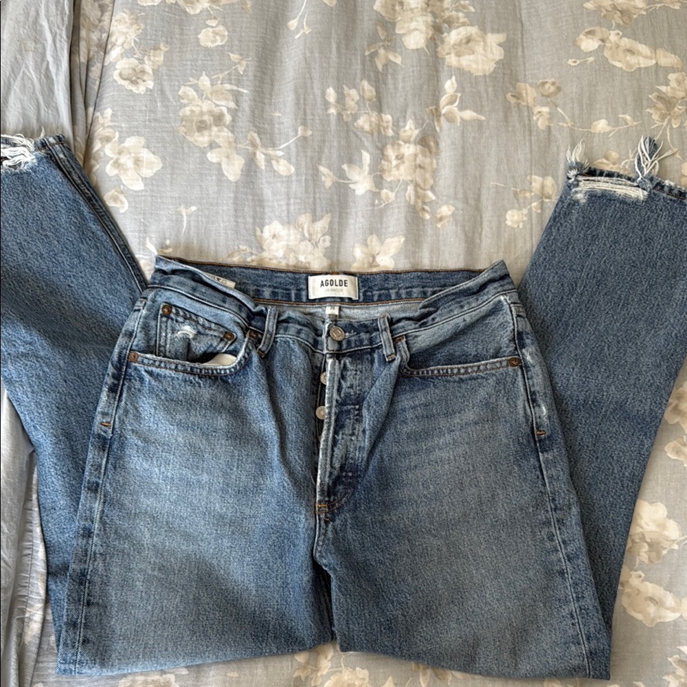 Agolde Riley Jeans 100% cotton - Picture 2 of 6